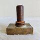 Vintage Bronze Maya Soap Works Advertising Dye Stamp Mould Decorative Rare BS19