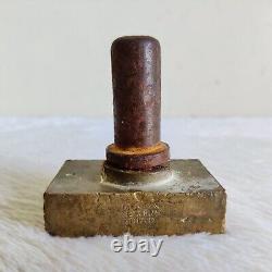 Vintage Bronze Maya Soap Works Advertising Dye Stamp Mould Decorative Rare BS19
