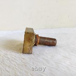 Vintage Bronze Maya Soap Works Advertising Dye Stamp Mould Decorative Rare BS19