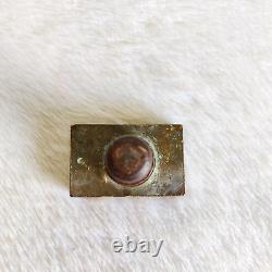 Vintage Bronze Maya Soap Works Advertising Dye Stamp Mould Decorative Rare BS19