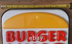 Vintage Burger King Logo Sign 1994-1999 Very Rare