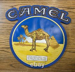 Vintage CAMEL Cigarettes Advertising Sign 12 Rare Collectible Display Fine
