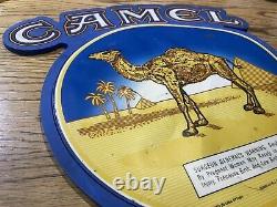 Vintage CAMEL Cigarettes Advertising Sign 12 Rare Collectible Display Fine
