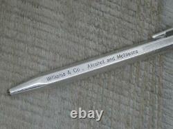 Vintage CARAN D'ACHE, Silver Plated Mechanical Pencil RARE Advertising