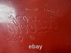 Vintage COCA COLA Metal Sign Coke Old Rare Advertising Sign Hand Painted