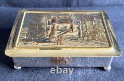 Vintage Cammell Laird Presentation Box. Embossed 12000 Ton Armour Press. Rare