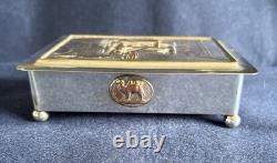 Vintage Cammell Laird Presentation Box. Embossed 12000 Ton Armour Press. Rare