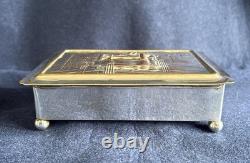 Vintage Cammell Laird Presentation Box. Embossed 12000 Ton Armour Press. Rare