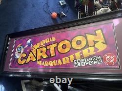 Vintage Cartoon Network Dexters Laboratory Advertisement Framed Poster Rare