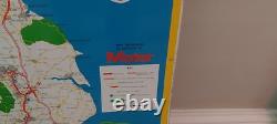 Vintage Champion Metal sign & UK map. VG original condition 30x18 rare
