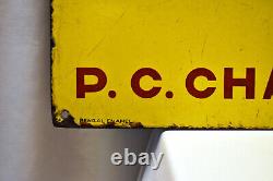 Vintage Chanda Paints Advertising Sign Porcelain Enamel Color Collectibles Rare