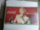 Vintage Coca-Cola Cardboard Sign Poster Lady Advertising RARE 1949 Litho 36x20