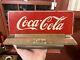 Vintage Coca-Cola Reversed Painting on Glass Advertising Sign Rare Price Bros