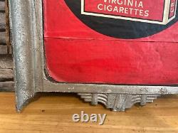 Vintage Craven A Iron Ornate Frame Cigarette Outside Shop Sign Double Sided Rare