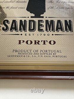 Vintage Drink Advertising Mirror Sandeman Porto Rare