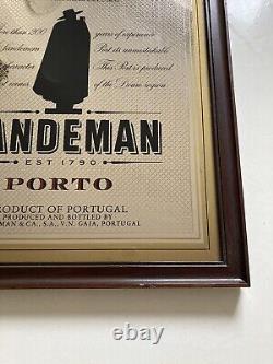 Vintage Drink Advertising Mirror Sandeman Porto Rare