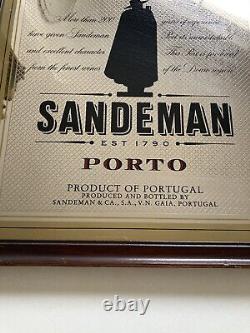 Vintage Drink Advertising Mirror Sandeman Porto Rare