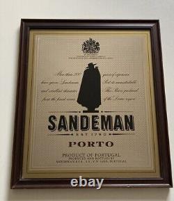Vintage Drink Advertising Mirror Sandeman Porto Rare
