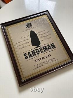 Vintage Drink Advertising Mirror Sandeman Porto Rare