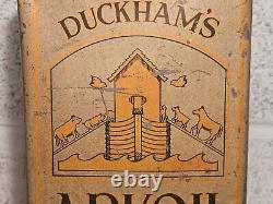 Vintage Duckhams Arkoil 1 Gallon Oil Tin Can Automobilia Garage Animal Zoo Rare