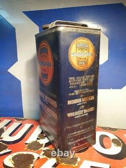 Vintage Duckhams Morrisol Motor Oil 1 Gallon Can / Tin Rare Early Automobilia