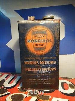 Vintage Duckhams Morrisol Motor Oil 1 Gallon Can / Tin Rare Early Automobilia