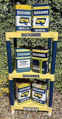Vintage Duckhams Oil Display Stand Garage Man Cave Very Rare