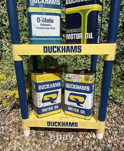 Vintage Duckhams Oil Display Stand Garage Man Cave Very Rare