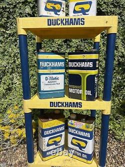 Vintage Duckhams Oil Display Stand Garage Man Cave Very Rare