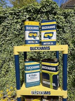 Vintage Duckhams Oil Display Stand Garage Man Cave Very Rare