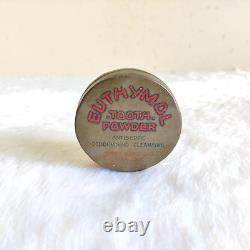 Vintage EUTHYMOL Tooth Powder Advertising Parke Davis & Co. Tin Box Rare TN349