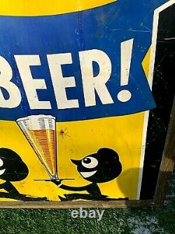 Vintage Early Rare Griesedieck Beer Grace Brothers Brewing Co. Metal Sign 56X35