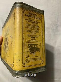 Vintage Early Rare Standard Oil Car Truck Boat Polarine One Half Gallon Oil Can