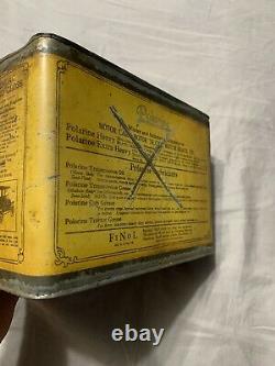 Vintage Early Rare Standard Oil Car Truck Boat Polarine One Half Gallon Oil Can