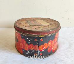 Vintage Edmondson's Original Red Seal Toffee Advertising Tin England Rare TI782