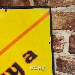 Vintage Enamel Sign Rare Hercules Cycle Original Enamel Sign #3624