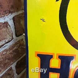 Vintage Enamel Sign Rare Hercules Cycle Original Enamel Sign #3624