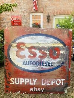 Vintage Esso Depot Sign Original Rare