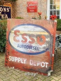 Vintage Esso Depot Sign Original Rare