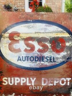 Vintage Esso Depot Sign Original Rare