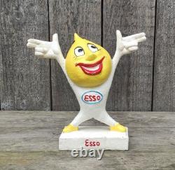 Vintage Esso Mr Drip Cast Iron Money Bank Promotional Aid Made in German Rare