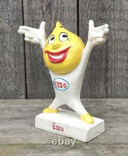 Vintage Esso Mr Drip Cast Iron Money Bank Promotional Aid Made in German Rare