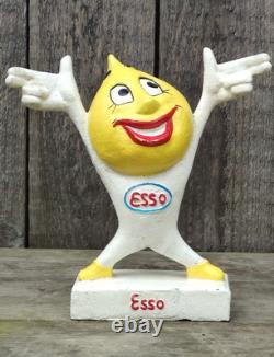 Vintage Esso Mr Drip Cast Iron Money Bank Promotional Aid Made in German Rare
