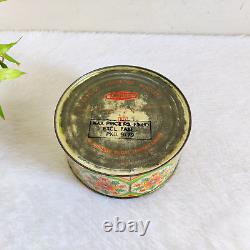 Vintage Floral Mandala Graphics Britannia Assorted Biscuits Tin Box Rare T241