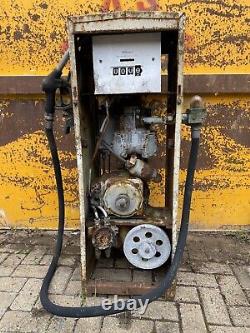 Vintage Gilbarco Petrol Pump for restoration Barn Find flaky paint patina RARE