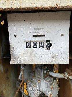 Vintage Gilbarco Petrol Pump for restoration Barn Find flaky paint patina RARE