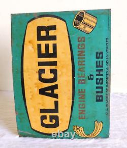 Vintage Glacier Engine Bearings & Bushes Advertising Tin Sign Board Rare TS148