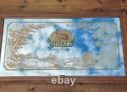 Vintage Halls of Oxford Brewery Advertising Pub Large Mirror Collectibles Rare