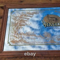 Vintage Halls of Oxford Brewery Advertising Pub Large Mirror Collectibles Rare