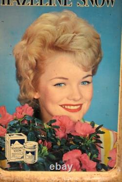 Vintage Hazeline Snow Advertising Tin Tray Serving Made In England Litho Rare 1